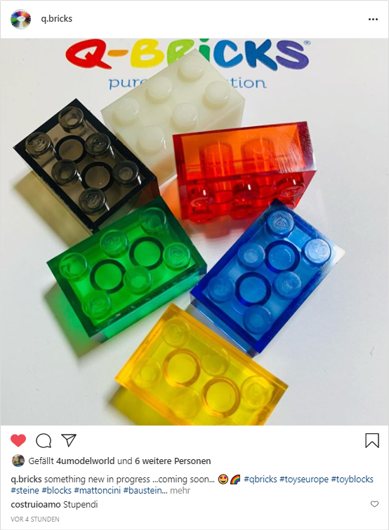 Posting von Q-Bricks vom 16.11. vormittags auf Instagram