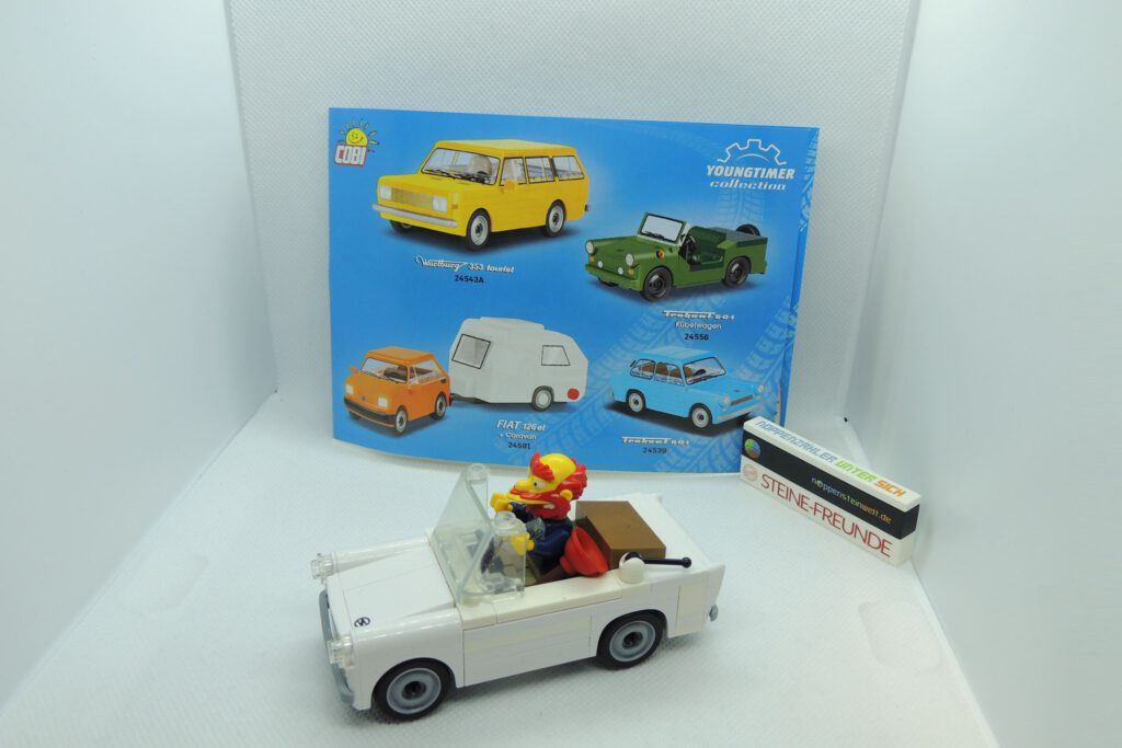 Trabi-Roadster-Mod aus Cobi, Lego, Sluban, usw.