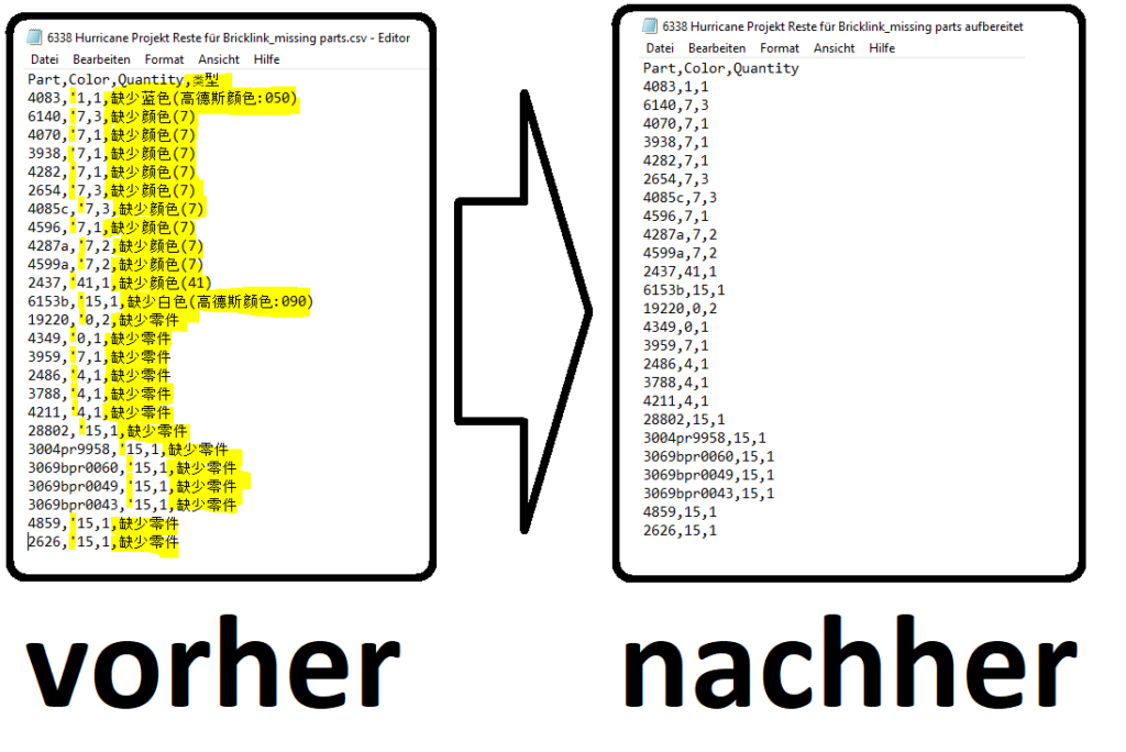 CSV: Aus Gobricks wird wieder Rebrickable