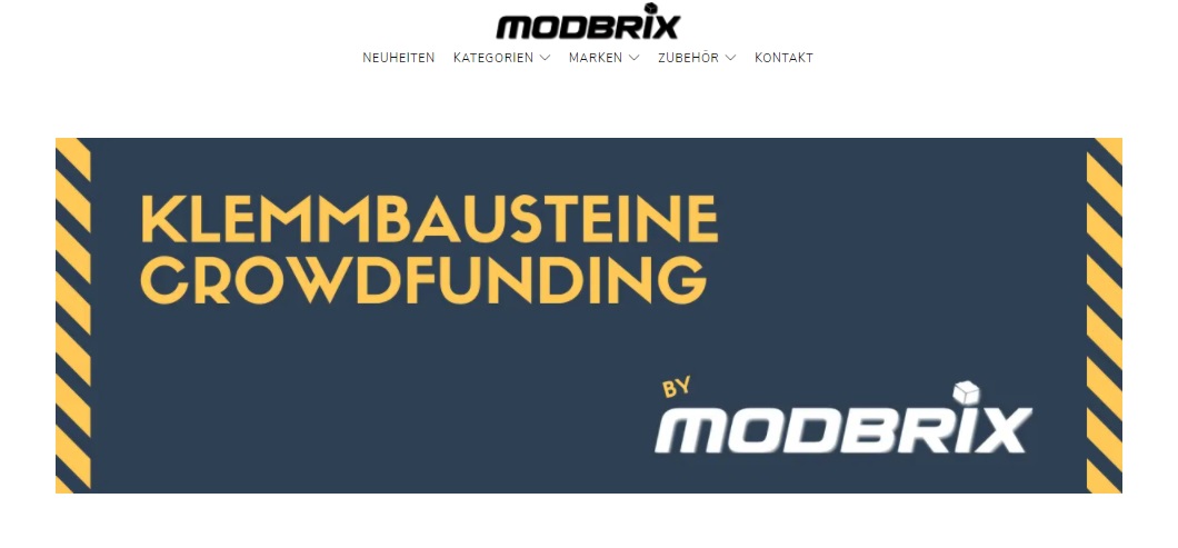 Klemmbausteine Crowdfunding von Modbrix.de