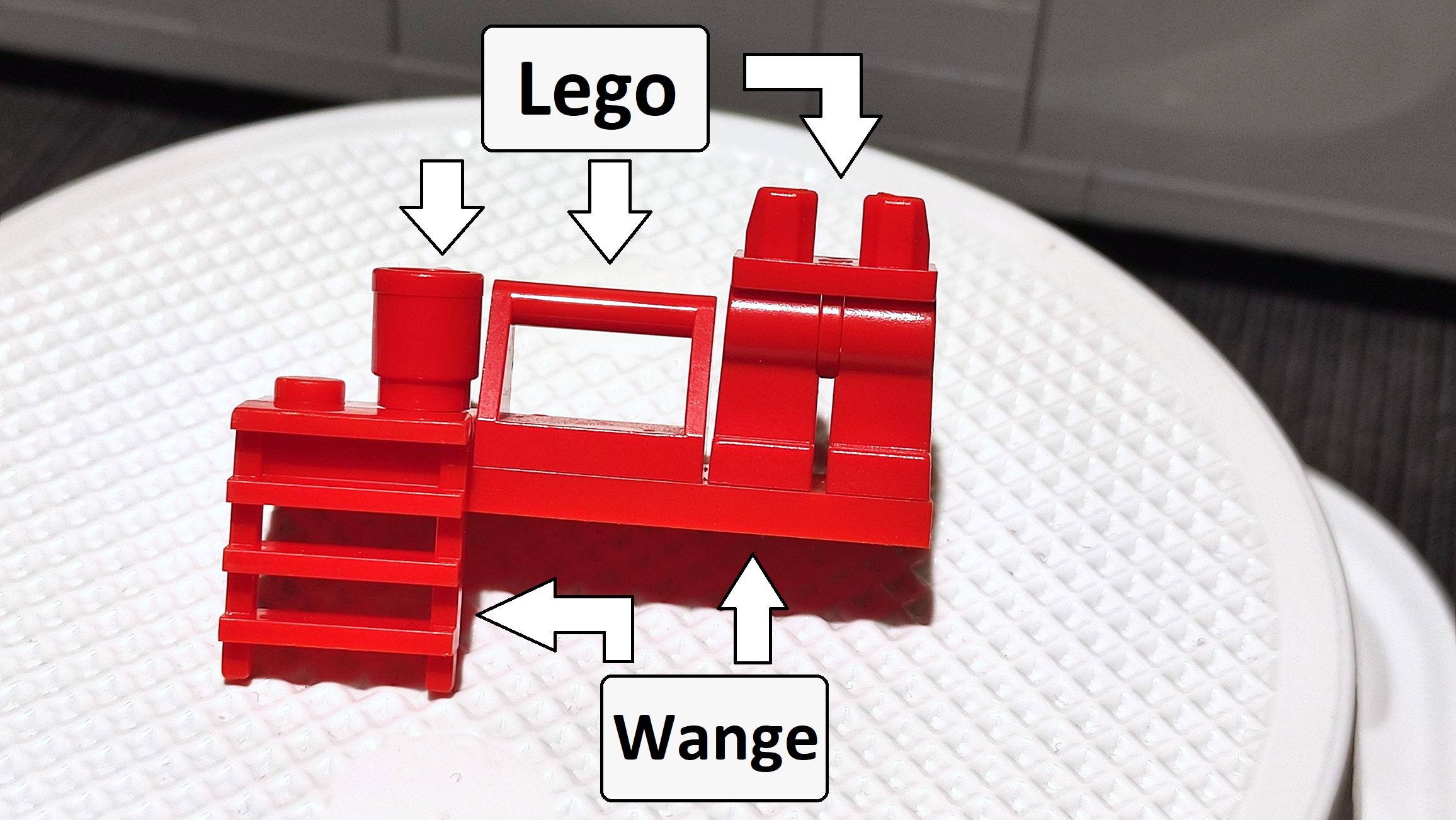 Lösung: Oben Lego, unten Wange.