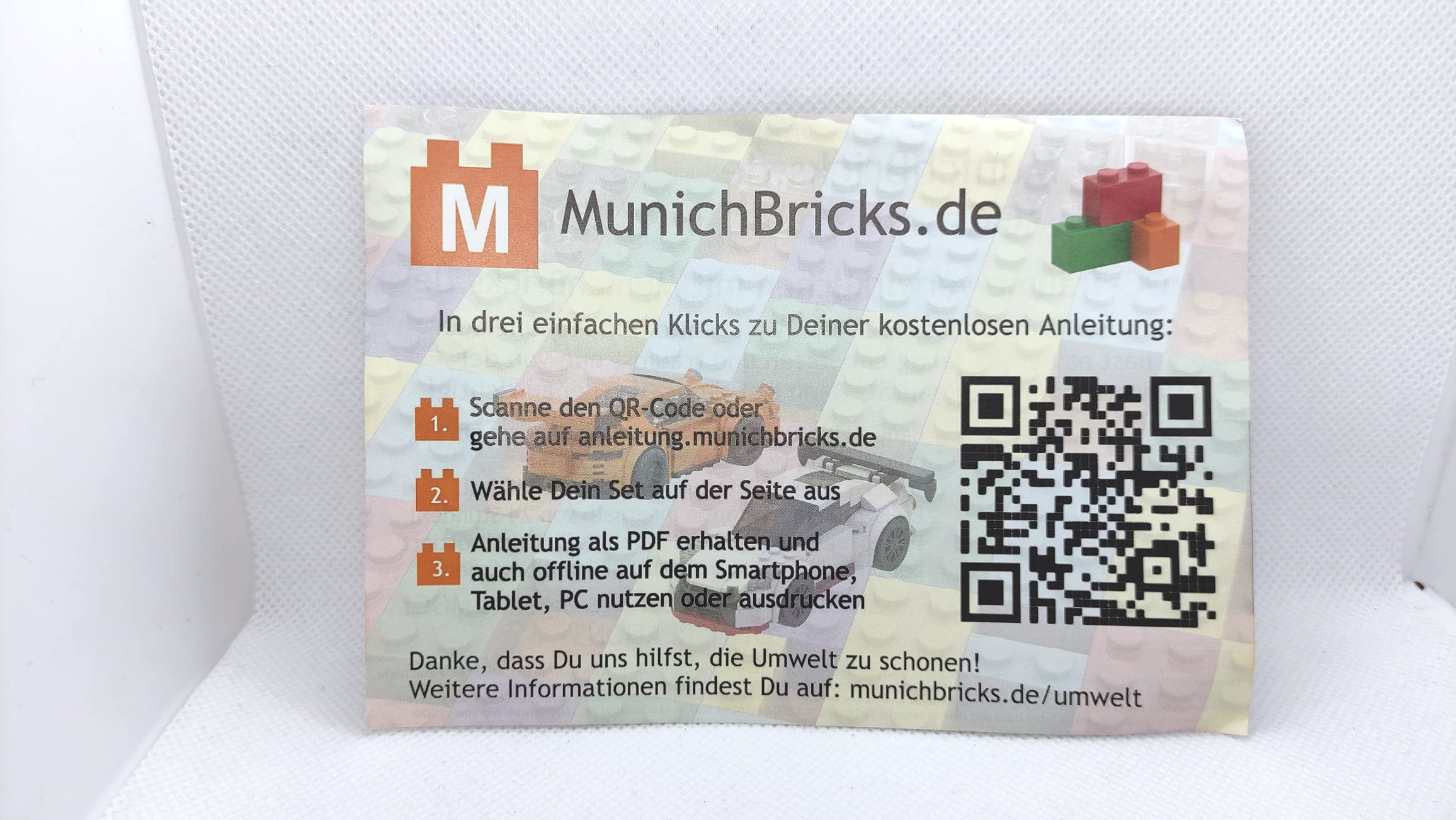 Keine Anleitung, aber die Vorderseite vom Flyer.