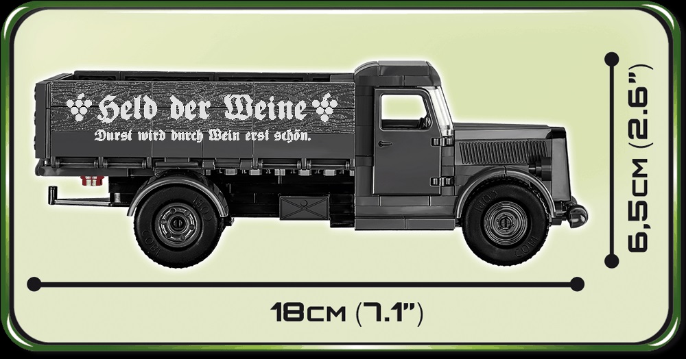 Cobi 2259 Opel Blitz Held der Weine Durst wird durch Wein erst schön.